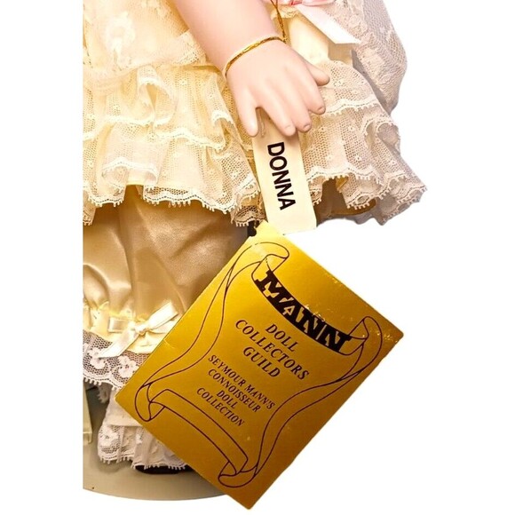 VTG Seymour Mann Connoisseur Collection 20" Porcelain Doll DONNA Victorian LTD E - Picture 6 of 10